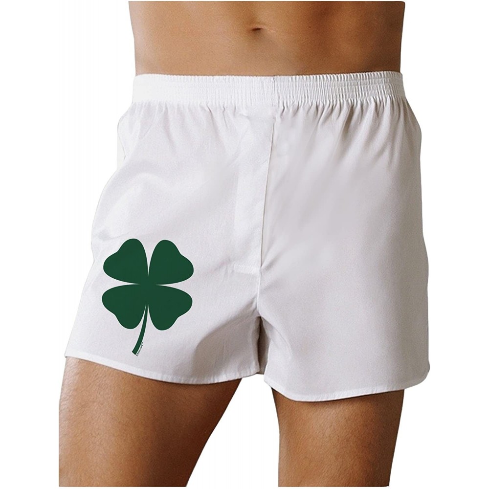 Boxers Lucky Four Leaf Clover St Patricks Day Boxers Shorts - White - CG11V5BPY51