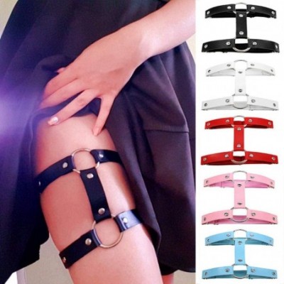 Garters & Garter Belts Erotic Underwear Sexy Pu Leather Garter Women Punk Heart Leg Harness Bondage Bel - 39006-3 - CR19C25LS44