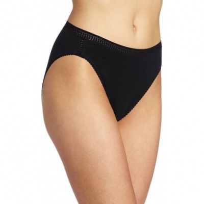 Panties Cabana Cotton Hi Cut Brief Panty - Black - CG116WQVY7B