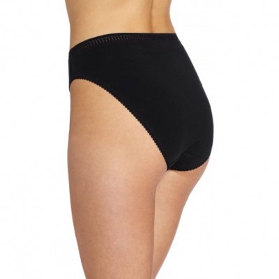 Panties Cabana Cotton Hi Cut Brief Panty - Black - CG116WQVY7B