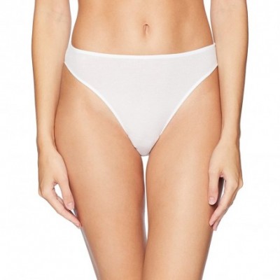 Panties Women's Feather Weight Rib High Cut Brief - White - CW18CNMY0S2