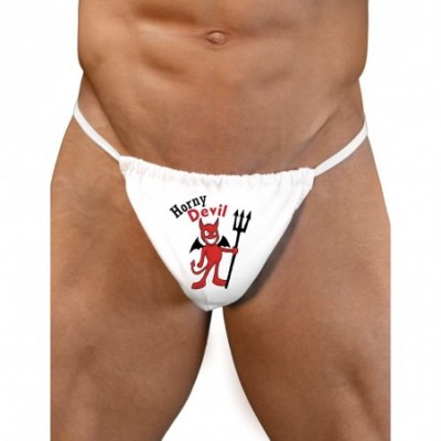 G-Strings & Thongs Funny Sexy and Romantic G-String Underwear for Men - Horny Devil - CV11J23WRAD