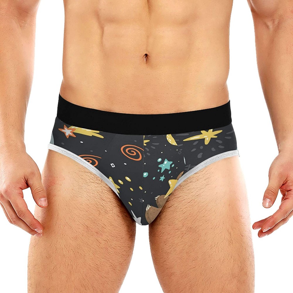 Briefs Men's Briefs Underwear Sloth Galaxy Fashion Stretch Hip Short Underpants Men Boys - CY197KLXQES