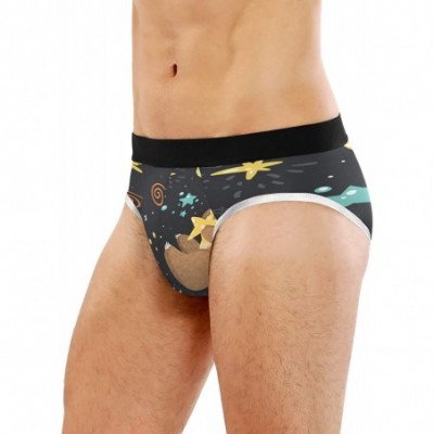 Briefs Men's Briefs Underwear Sloth Galaxy Fashion Stretch Hip Short Underpants Men Boys - CY197KLXQES