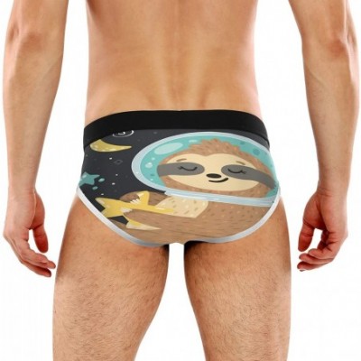 Briefs Men's Briefs Underwear Sloth Galaxy Fashion Stretch Hip Short Underpants Men Boys - CY197KLXQES