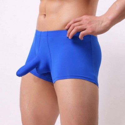 Boxer Briefs Sexy Boxer Briefs Soft Comfy Underwear Underpants Breathable Lightweight Knickers Shorts - B-blue - CL1940E59HW