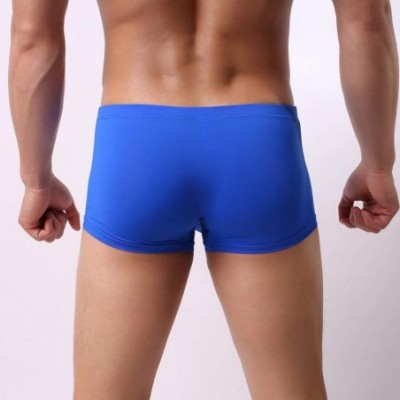 Boxer Briefs Sexy Boxer Briefs Soft Comfy Underwear Underpants Breathable Lightweight Knickers Shorts - B-blue - CL1940E59HW