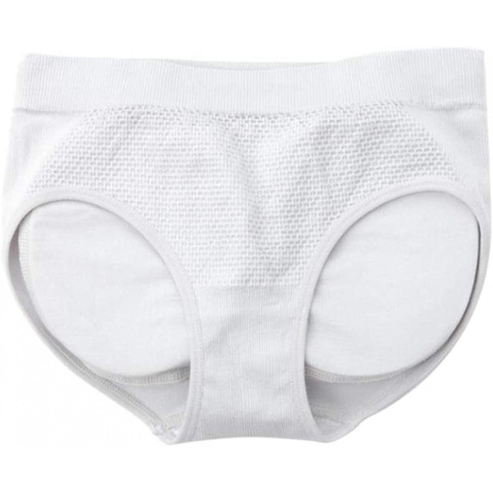 Shapewear Women Fake Buttock Briefs Hip Enhancer Padded Underwear Butt Lifter Panties - White - CW1930XLHXN