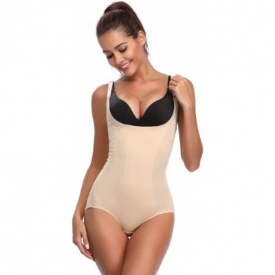 Shapewear Open Bust Bodysuit Shapewear for Women Firm Control Waist Trainer Body Shaper Corset - Nude-open Bottom - CA18INX3Q6N