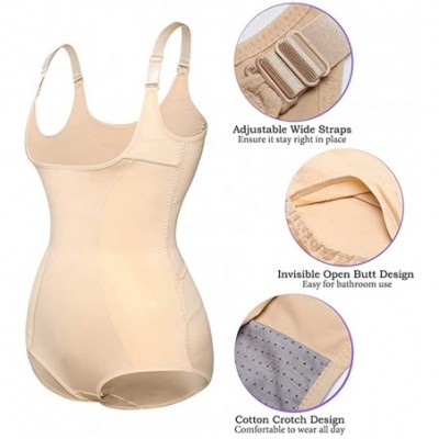 Shapewear Open Bust Bodysuit Shapewear for Women Firm Control Waist Trainer Body Shaper Corset - Nude-open Bottom - CA18INX3Q6N