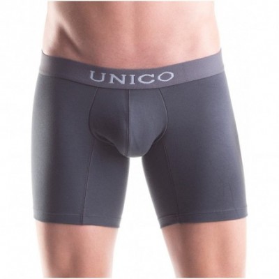 Boxers Underwear for Men Cotton Medium Boxer Briefs Ropa Interior de Hombre - 12000901 Asphalt - C4184S727SR