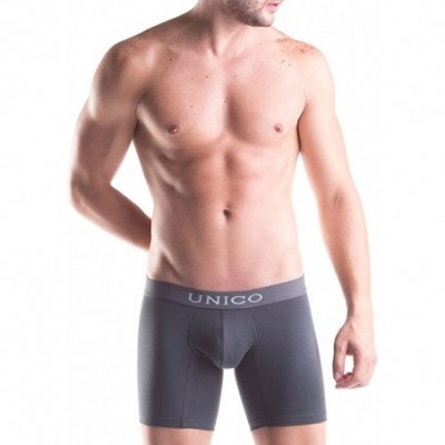 Boxers Underwear for Men Cotton Medium Boxer Briefs Ropa Interior de Hombre - 12000901 Asphalt - C4184S727SR