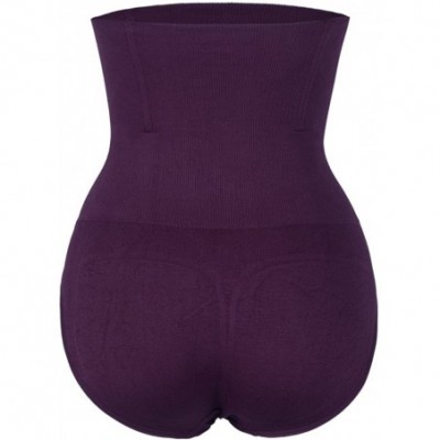 Shapewear Women's Hi-Waist Shapewear Butt Lifter Body Shaper Tummy Control Panties Seamless Thigh Slimmers Cincher - Purple1 ...