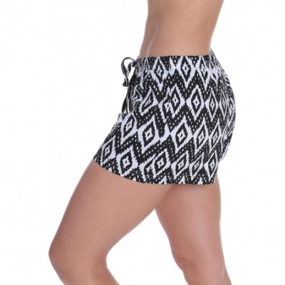 Sets Womans Pajamas Shorts - PJs - Sleepwear (Pack of 2) - Chevron - Black (Pack of 2) - C0189YNKM0M