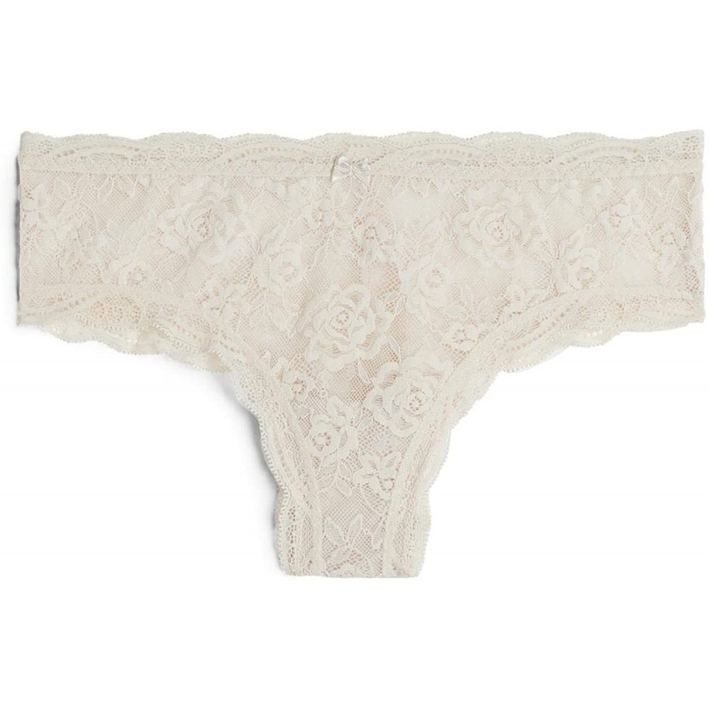 Panties Womens Lace Hipster - Natural - 2280 - Silk - C518U9ZNGXI