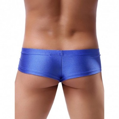 G-Strings & Thongs Men's Cheeky Thong Underwear Sexy Mini Cheek Boxer Briefs - 4 Pack - CF18L0H3G3N