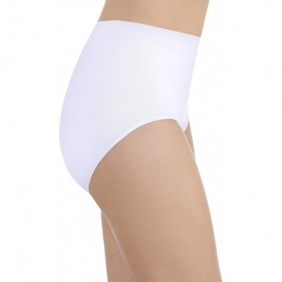 Panties Women's Smoothing Comfort Brief Panties with Rear Lift - Seamless - White - CA12H9RRUS3