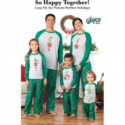 Sets Holiday Grinch Pajamas Soft - Family Christmas Pajamas Set- Gray - Toddler - CC18CG3S04E