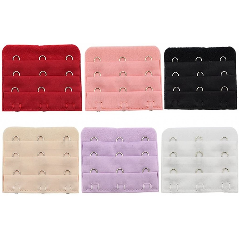 Accessories 12 PC Assorted Bra Extender 2 Hook 3 Row 1.2 inch Spacing Narrow - 12 Pcs 28768 - CD11T78Z2G5