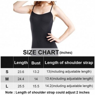 Camisoles & Tanks Camisole for Women- Adjustable Spaghetti Strap Cami - Complexion X3 - C318S4IS92Z