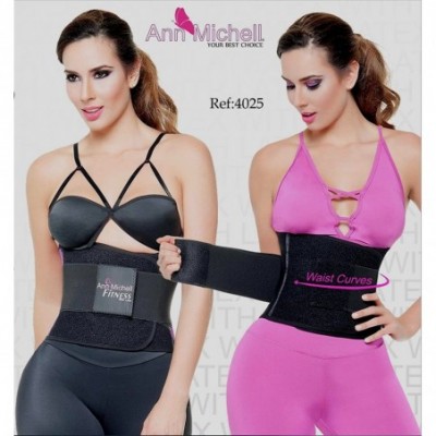 Shapewear 4025 Fitness Waist Girdle with Latex - Purple - CU12081QJQV