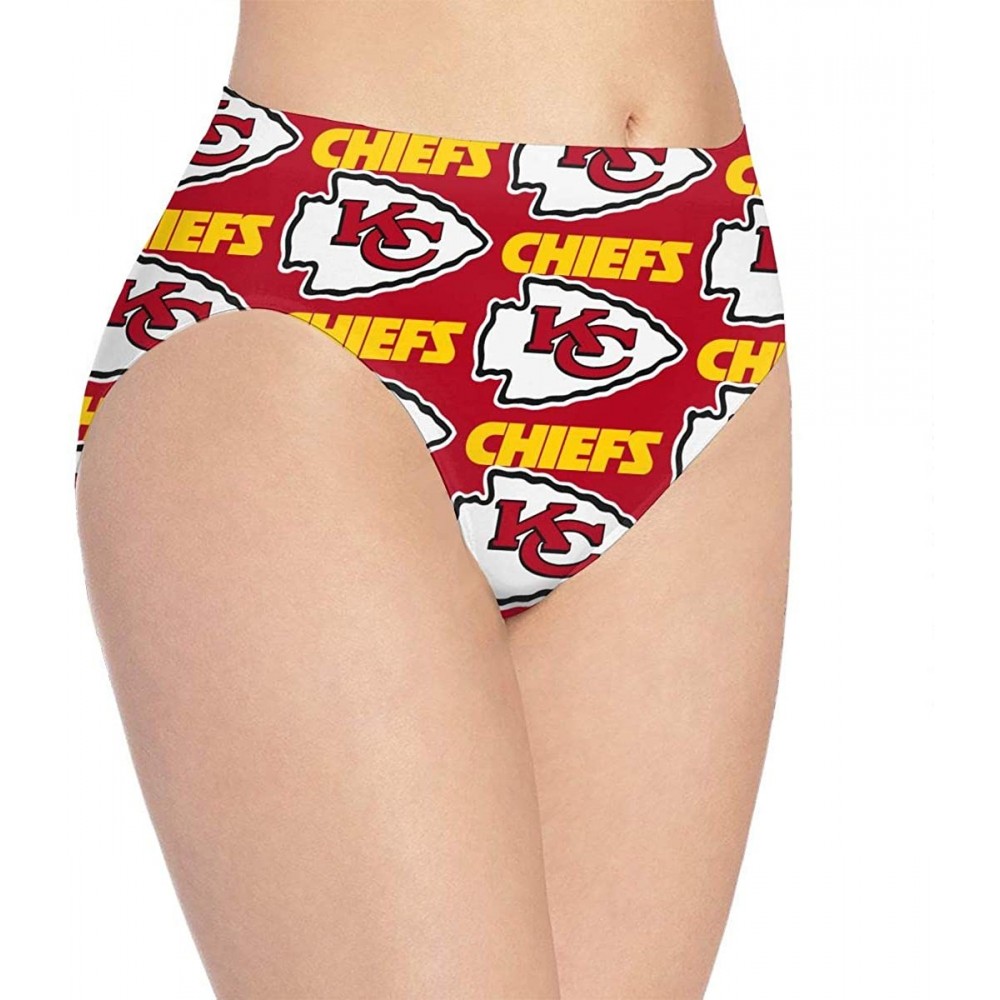 Panties Kansas City Chiefs Women's Underwear Sexy Polyester Underwear Panties Soft Triangle - C0199XK02G9