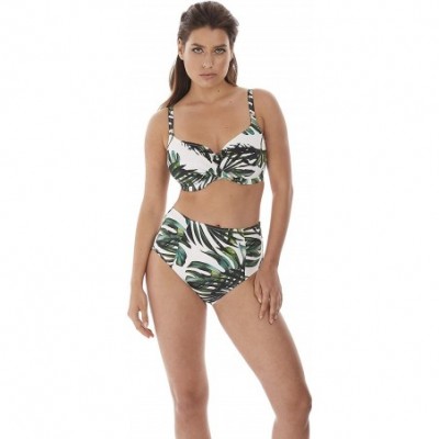 Panties Palm Valley High-Waist Bikini Bottom - Fern - CX18WW86A86