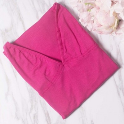 Slips Women's Cotton Slips for Under Dress Spaghetti Strap Mid-Thigh Full Slip - Fuchsia - CN18Z6TEC2Q