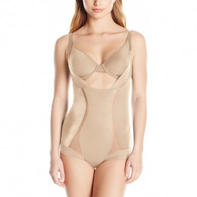 Shapewear Women's Firm Foundations Wear Your Own Bra BodyBriefer - Latte Lift - CF12NQXJNHF