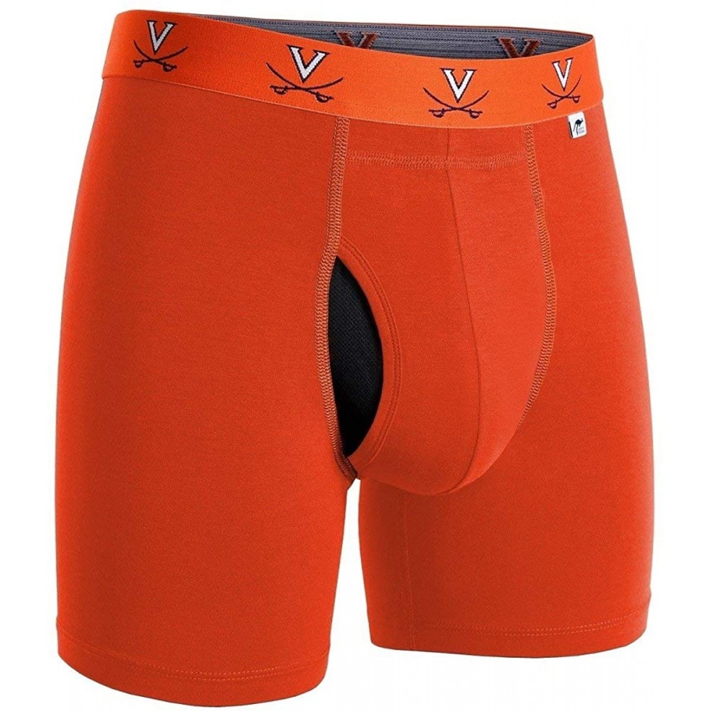 Boxer Briefs NCAA Team Colors Men's Swing Shift Boxers - Uva Orange - CB184SOWLM6