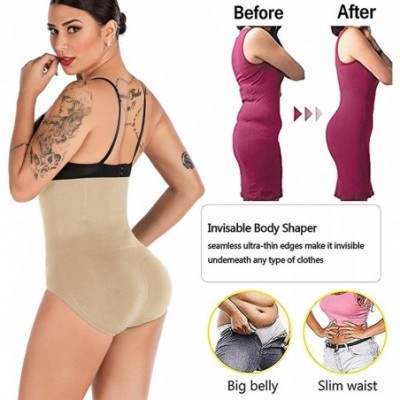 Shapewear Women Butt Lifter Shapewear High Waist Tummy Control Panty Slim Waist Trainer Body Shaper - Beige - C61836KLRL7