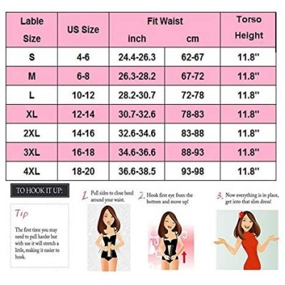 Bustiers & Corsets Women's Underbust Latex Sport Girdle Waist Trainer Corsets Hourglass Body Shaper - Purple (Length 30cm/ 9 ...