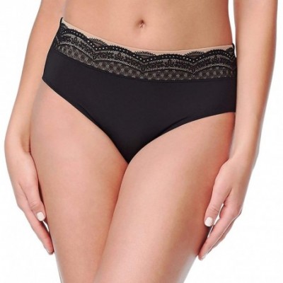 Panties Women's Plus Size No Pinching No Problems Hipster Panty - Rich Black - CK18NXMAWN0