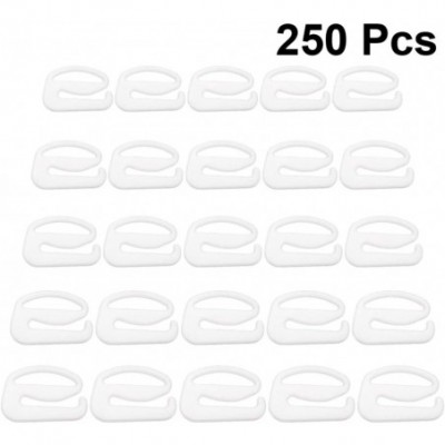 Accessories 250pcs Plastic Bra Strap Clips Racer Back Bra Extenders Non Slip Bra Strap Holders for Women (White) - White - C0...