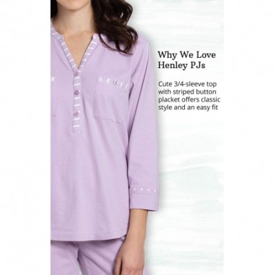 Sets Cotton Pajamas Women - Soft Womans Pajamas Sets - Lavender - C318O242M7O