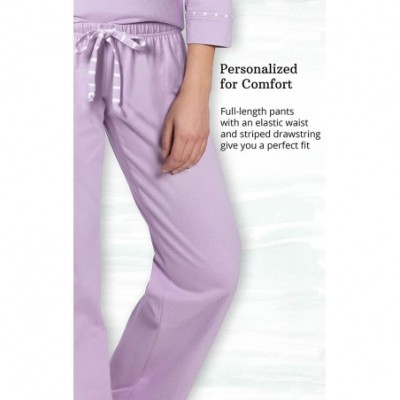 Sets Cotton Pajamas Women - Soft Womans Pajamas Sets - Lavender - C318O242M7O