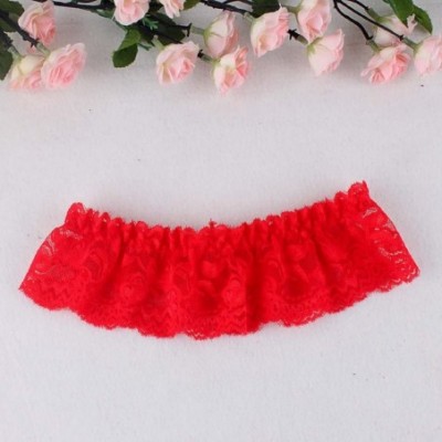 Garters & Garter Belts 2019 Sexy Lace Wedding Garters for Bride with Bow Party Prom Leg Garter - 7-red - CZ18T0HD0MH