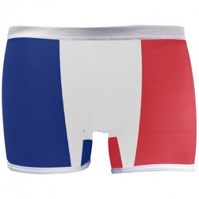 Panties Women's Seamless Boyshort Panties Dominican Republic Flag Underwear Stretch Boxer Briefs - Flag of France - CM18T2NLTAM