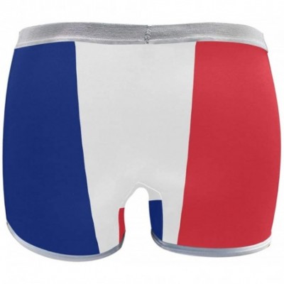 Panties Women's Seamless Boyshort Panties Dominican Republic Flag Underwear Stretch Boxer Briefs - Flag of France - CM18T2NLTAM