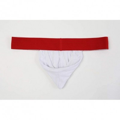 Briefs Men's Sexy Lingerie Underwear G-String Thongs Bulge Pouch T-Back Underpants - White - CB192EX9ZOL