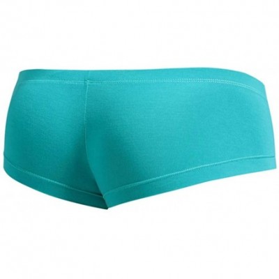 Bikinis Sexy Boxer Briefs - Mens Sheath Trunk Shorts Underwear Bikini - Green - CC192DC69Q0