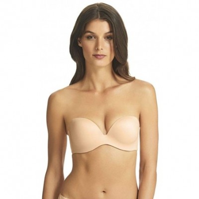 Bras Fine Lines Memory Foam Strapless Convertible Bra Style MM017 Nude 38D - CC18T9K3423