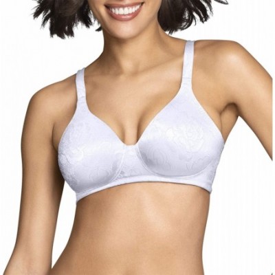 Bras Women's Body Shine Full Coverage Wirefree Bra 72297 - Star White - CB115M5FXZR