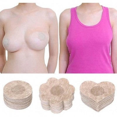 Accessories Nipple Cover Pasties 10 Pairs Breast Pasties Adhesive Sticky Bra Women - Round - CV18S6QE68I