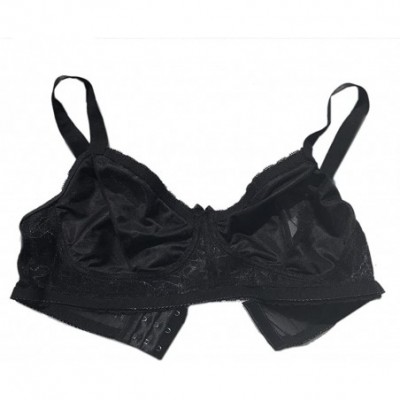 Bras See-Through Pocket Bra for Silicone Breastforms Crossdress8585 - Black - C918HKUC0NE