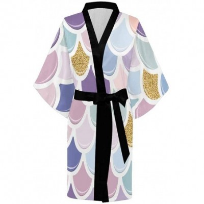 Robes Custom Colorful Love Heart Star Women Kimono Robes Beach Cover Up for Parties Wedding (XS-2XL) - Multi 5 - CE190AQODO8