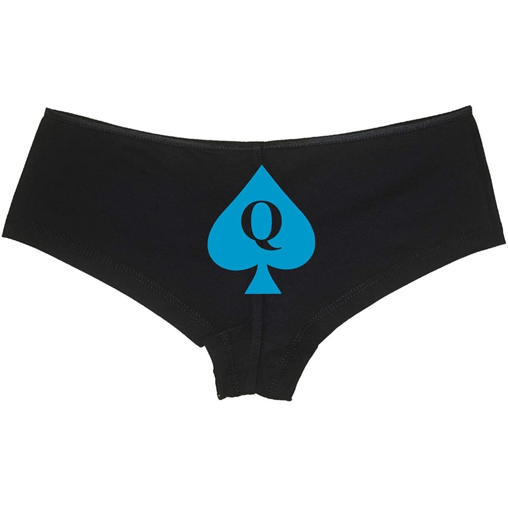 Panties Queen of Spades Black Boyshort - for BBC Lovers - Sky Blue - CL18ROULC85