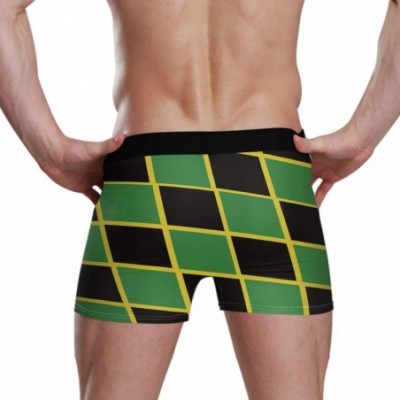 Boxer Briefs Men's Barbados Flag Boxer Briefs Sport Underwear Stretch Trunks - Jamaica Jamaican Flag Caribbean - CE1930ZGDKG