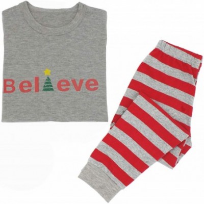 Sets Christmas Tree Pajamas Set for Family- Letter Printed Tops Striped Pants Pjs Holiday Sleepwear - Mama - CO18AI0H3G2