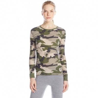 Thermal Underwear Women's Waffle Thermal Underwear Top - Green Camo - CN1262YDZAF